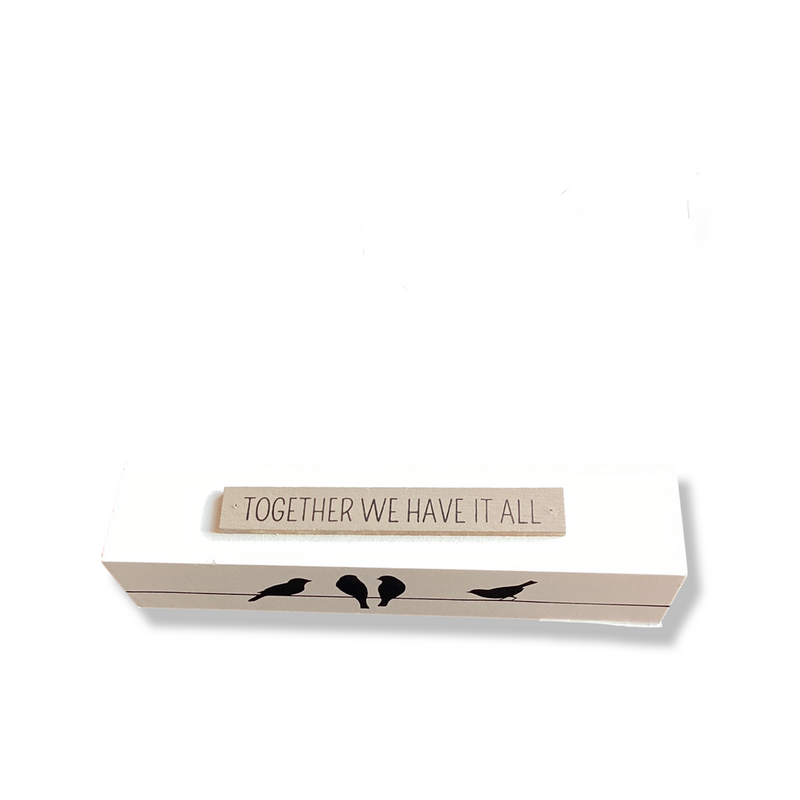 Family of Birds- Wood Block Signs
