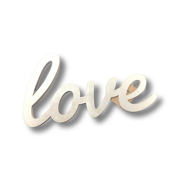 Hanging Love Script Lettering- Ivory