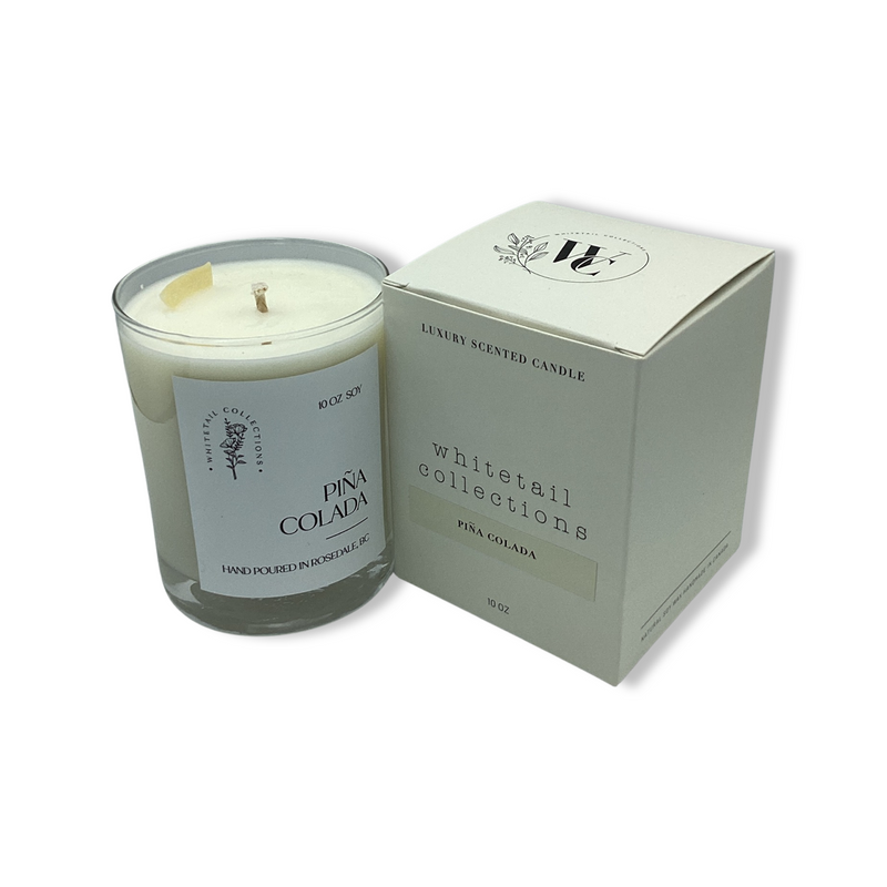 pina colada 10 ounce soy candle by whitetail collections