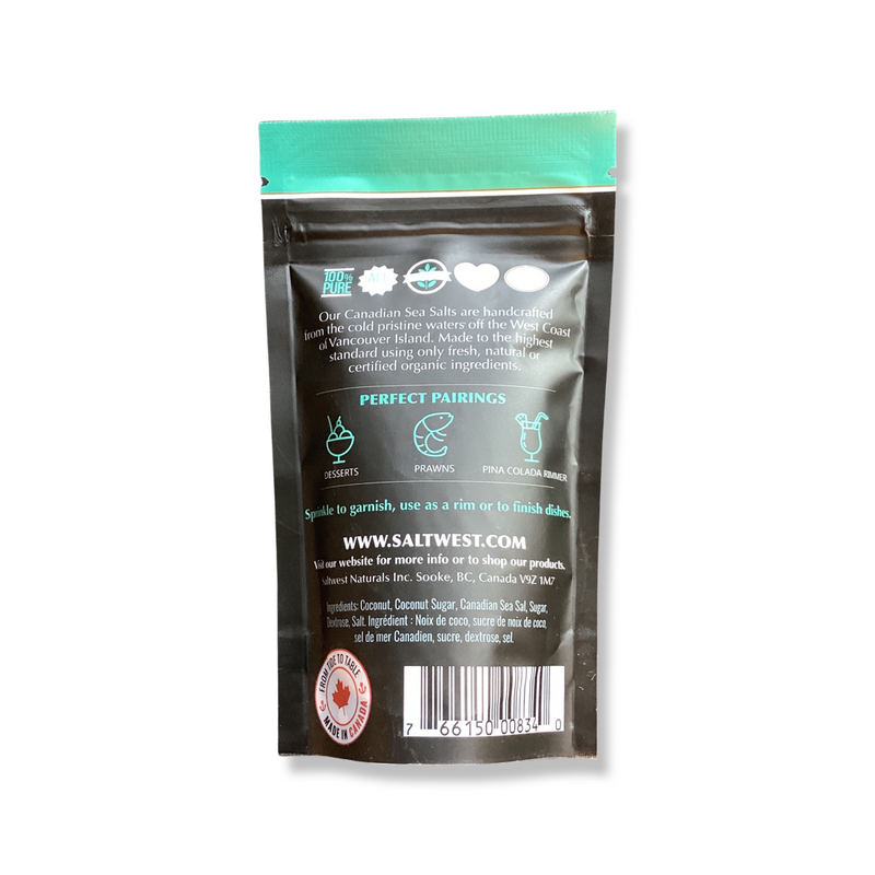Saltwest Seasoning Salt- Toasted Coconut