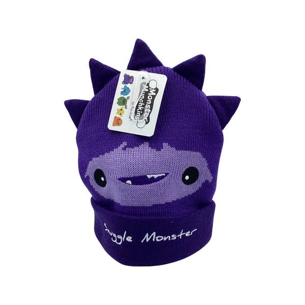 Monster Munchkins Baby Hat- Purple Snuggle Monster