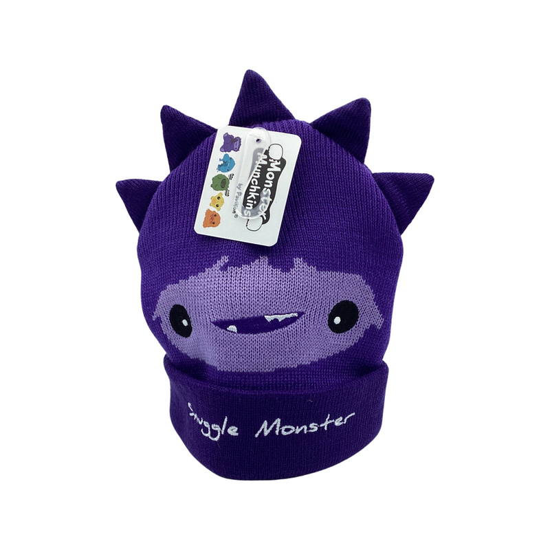 Monster Munchkins Baby Hat- Purple Snuggle Monster