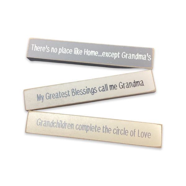 Mini Wood Block-Grandma