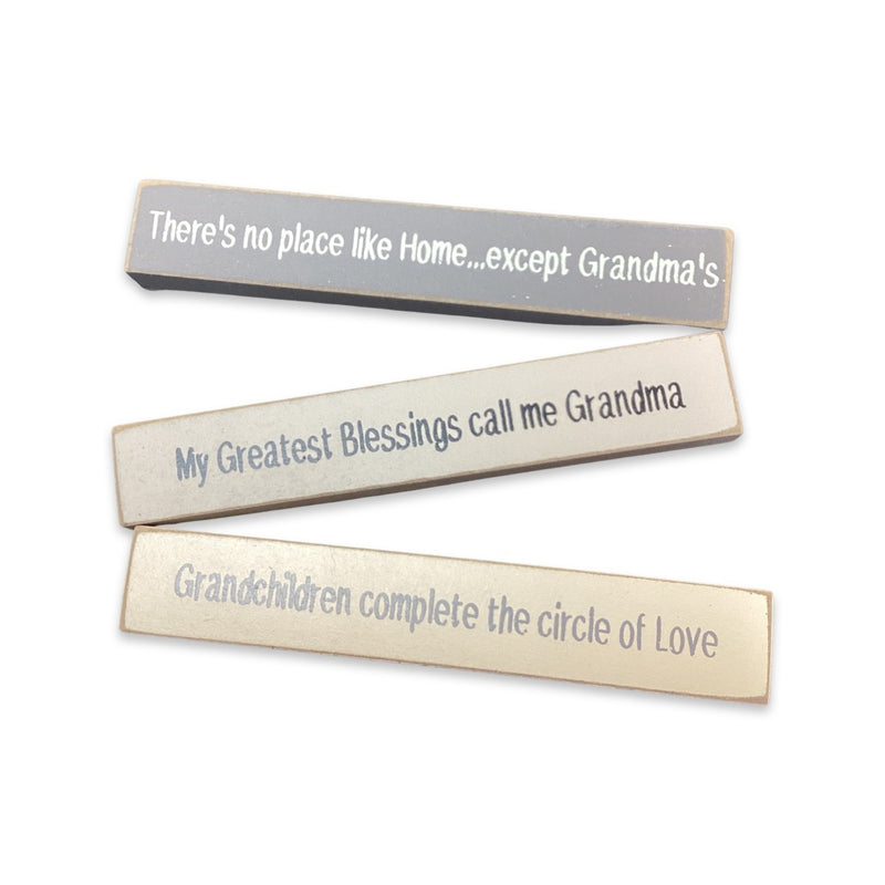 Mini Wood Block-Grandma