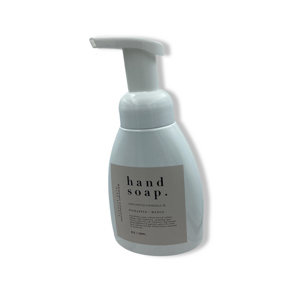 pineapple mango foaming handsoap from whitetail collections